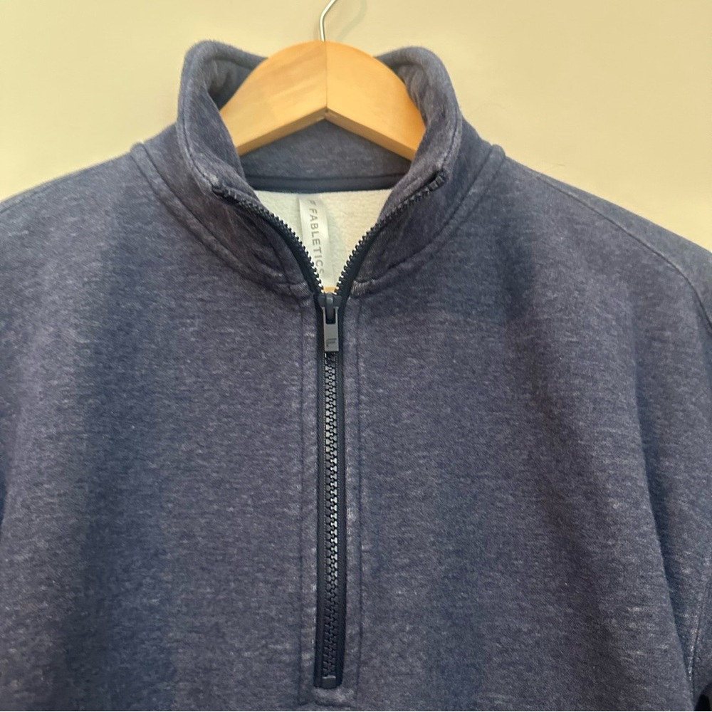 Fabletics Women’s Small Quarter Zip Pullover Navy… - image 5